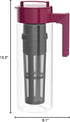Takeya Flash Chill Iced Tea Maker - Airtight & Durable Iced Tea Maker Jug with Silicone Carry Handle - Leak-Proof & Lightweight Tea Infuser with P...
