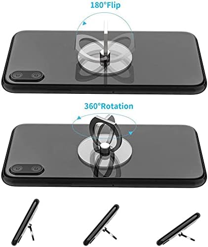 4Pack Cute Phone Ring Holder, JCSMARTEC Basketball Football Tennis Baseball Volleyball Rugby Shaped 360 Rotation Finger Ring Stand Kickstand Grip ...