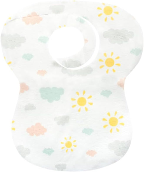 Disposable Lacing Bibs (Pack of 10) - Perfect for BLW, Restaurants, Traveling, Vacation and On-The-Go Feeding, Mess-Free Mealtimes, Travel-Friendl...