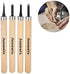 Wood Carving Knife Tool Set, 4pcs Beginners Manual Sharpener Rubber Stamp Knife Carving Tools Set for Chisel DIY Woodworking Carving (#2)...