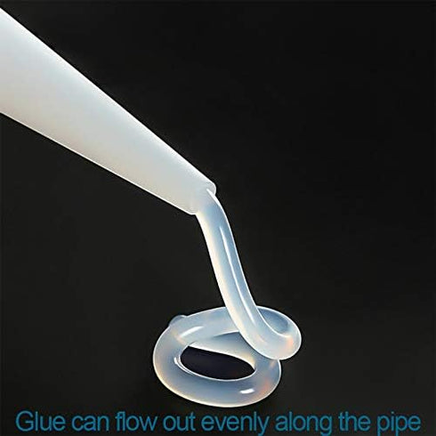 30pcs Plastic Caulking Gun extender Caulk Nozzle Tip Tool for Sausage Caulking Gun, Caulk Nozzles Applicator, Easy To Use, White,ZUOFANG...