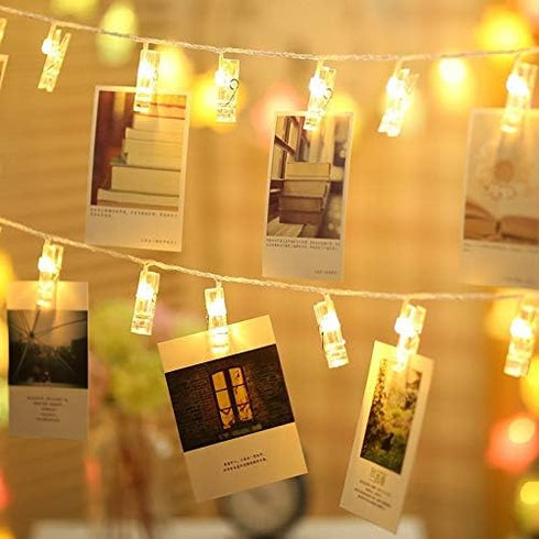 20 LED Photo Clip Starry Lights with Remote LED Fairy Twinkle Lights Home Festival Decor Lights for Christmas Party Halloween Thanksgiving Wedding...