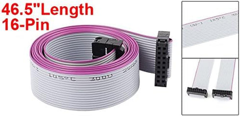 uxcell 2.54mm Pitch IDC 16-Pin Dual Female Connector Flat Ribbon Cable Wire...