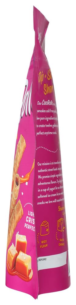 Sun Tropics Non-GMO Rolled Coconut Wafer Rolls 4oz, 2 Pack (Salted Caramel)...