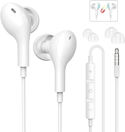 Wired Earbuds with Microphone,HiFi Stereo Wired Headphones,Wired Earphones in Ear Headphones,Earphone with Noise Isolating,Compatible with iPhone,...