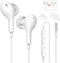 Wired Earbuds with Microphone,HiFi Stereo Wired Headphones,Wired Earphones in Ear Headphones,Earphone with Noise Isolating,Compatible with iPhone,...
