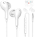 Wired Earbuds with Microphone,HiFi Stereo Wired Headphones,Wired Earphones in Ear Headphones,Earphone with Noise Isolating,Compatible with iPhone,...