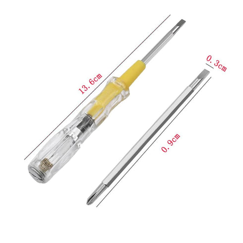 Induction Power Detector Electrician Intelligent Voltage Tester Non-Contact Induction Test Pencil Dual Function Cross Slotted Electric Indicator V...