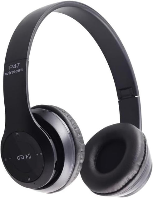 Upgraded Hybrid Active Headphones with Transparent Modes Playtime Wireless Bluetooth with Mic, Deep Bass Soft-Earpads Fast Charging-Black...