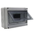 Distribution Protection Box with DIN Rail IP65 ABS Transparent Clear Cover Power mcb Distribution Box for Circuit Breaker Indoor on The Wall 8 Way...