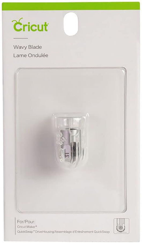 Cricut Wavy Replacement Blade, Stainless Steel Rotary Blade, 2 mm Length / 0.8 mm Height, Cuts Vinyl, Iron-On, Paper, Fabric & More, Compatible wi...