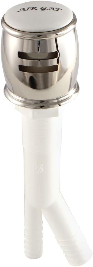 Kingston Brass K511PN Heritage Dishwasher Air Gap, Polished Nickel...