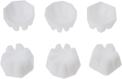 6 Pcs White Silicone Flower Pour Cups,Paint Pouring Split Cup,Art Reverse Flower Dip Fluid Painting Supplies for Painting, DIY Craft...