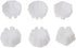 6 Pcs White Silicone Flower Pour Cups,Paint Pouring Split Cup,Art Reverse Flower Dip Fluid Painting Supplies for Painting, DIY Craft...
