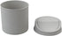 0.5 Gallon Plastic Mini Trash Can, Tiny Garbage Can with Swing Lid, Gray...