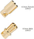 10 Pairs Gold-Plated 8.0mm 8mm Male Female Banana Plugs Bullet Connector for RC Battery ESC Motor (8.0mm Bullet Connector)...