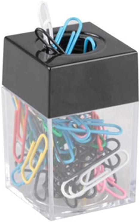 Clear Paper Clip Dispenser Pushpin Storage For Case Thumbtack Dispenser Metal Pin Organizer Holder Box Paper Clip Dispenser Large For Desk Supplie...