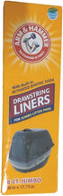 Arm & Hammer 8 Count Drawstring Liners, Jumbo,Red...