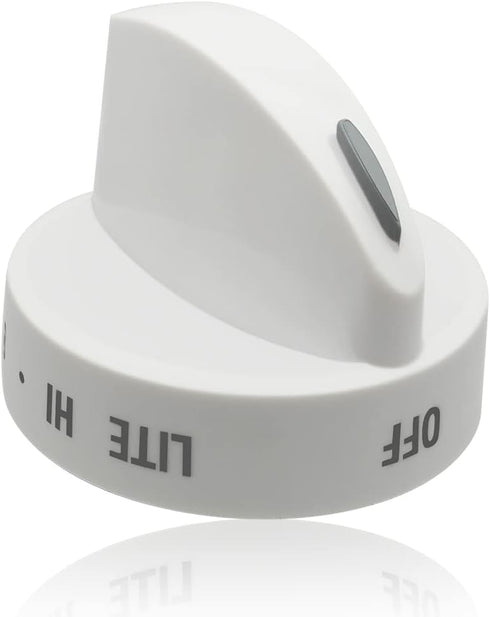 Reyhoar Range Surface Burner Knob Replacement Part 316442512 Compatible with Frigidaire & Kenmore & Sears Range Oven - Replaces PS2332410, AP4327159, FRG316442512, 1 Pcs, White