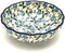 Polish Pottery Bowl - Shallow Scalloped - Small - Forget-Me-Knot...