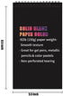 Black Sketch Pad, 5.5 x 8.5 inches, 30 Sheets (92lb/150gsm) Heavyweight Drawing Paper with Hard Cover & Spiral Bound, Perfect for Colored Pencil, ...