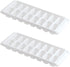 Ice Tray Easy Release White Ice Cube Trays, 16 Cube (Pack of 2) (2867-WHT-2)...