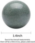 BRABUD 1.4'' Blackish Green Marble Chinese Baoding Health Stress Exercise Balls Craft Collection with Bag BSWQ001...