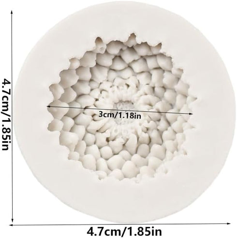 Chrysanthemum Flower Silicone Mold Flower Fondant Molds For Flower Cake Decoration Chocolate Candy Cupcake Topper Sugar Craft Polymer Clay Gum Pas...
