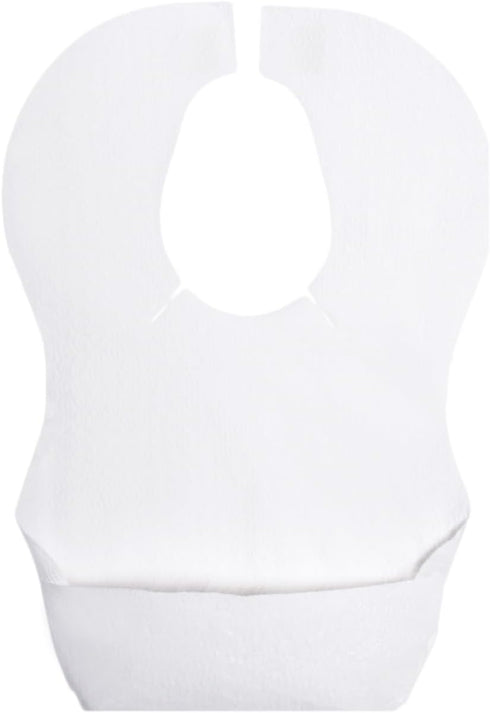 Convenient Disposable Pocket Bibs (Pack of 12) - Perfect for BLW, Restaurants, Traveling, Vacation and On-The-Go Feeding, Mess-Free Mealtimes, Tra...