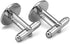 American Flag USA Tie Bar Clip and Cufflinks Set - Silver Colored Metal Plated - Luxury Clothing Accessories...