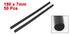 uxcell a14071000ux0475 50 Pcs 7mm Diameter 270mm Crafting Models Plastic Hot Melt Glue Stick (Pack of 50)...