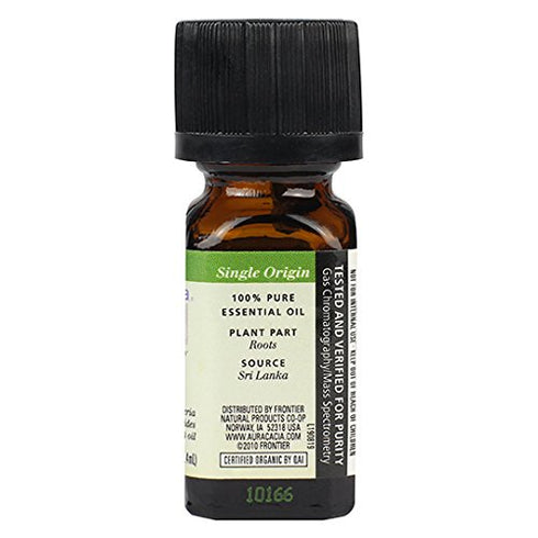 Aura Cacia Certified Organic Pure Vetiver Essential Oil, 0.25 fl. Oz...