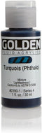 Golden Fluid Acrylics - Turquois (Phthalo) - 1 oz Bottle...