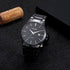 CURREN Men's Watches Classic Black/Silver Steel Band Quartz Analog Wrist Watch with Date for Man...