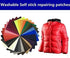 Self Adhesive Fabric Repairing Patches for Jackets, Sofa, for Clothing (Width 3.93" x Length 7.08") 3PCS/Pack (Beige)...