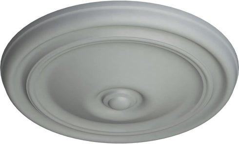 Ekena Millwork CM12RE Reece Ceiling Medallion, 12"OD x 1 3/4"P (Fits Canopies up to 2 3/8"), Factory Primed...