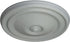 Ekena Millwork CM12RE Reece Ceiling Medallion, 12"OD x 1 3/4"P (Fits Canopies up to 2 3/8"), Factory Primed...