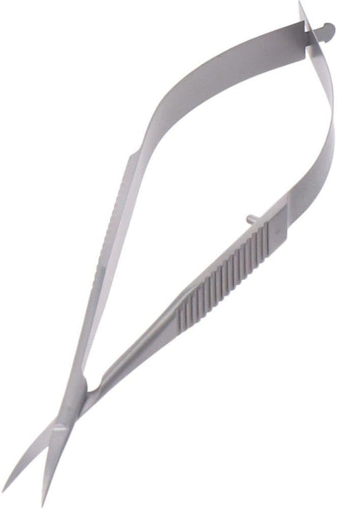 11.5CM Stainless Steel Spring Silver Craft Scissors Embroidery Sewing Snips Eyebrow Trimming Curved Tip Thread...