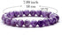 Amethyst Bracelet For Women Anxiety Amethyst Beaded,Handmade Adjustable Amethyst Crystal Bracelets Charms Healing Stone Layered Bracelet Gifts For...