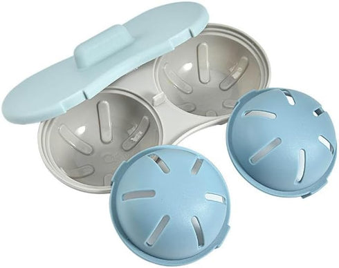 Microwave Egg Poacher for Perfectly Cooked Eggs in Minutes! - egg poacher - egg poacher microwave - microwave egg poacher 2 egg - egg cooker, Whit...