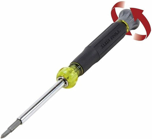 Klein Tools 32585 Multi-bit Precision Screwdriver Set, 4-in-1 Electronics Screwdriver with Industrial Strength Torx Bits, Spin Top...