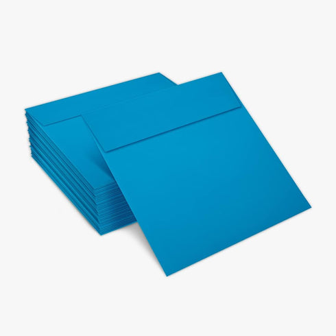LUXPaper Square Invitation Envelopes | Peel & Press | 6" x 6" | Pool Blue | 80lb. Text | 50 Qty...
