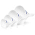 4pc Funnel Nesting Set in BPA Free Plastic for Kitchen Cooking, Car Oil, Home, or Lab Use (White)...