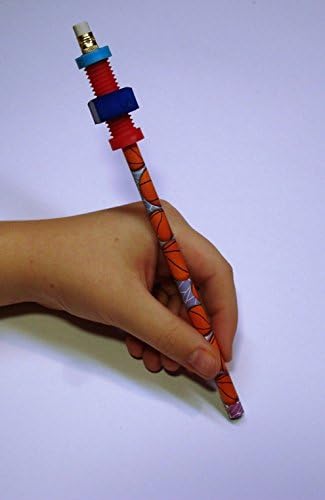 beacon-ridge Fidget Pencil Toppers on Pencil, Set of 6 (3 Wing Nuts and 3 Nuts'n Bolts), Colors Vary...