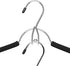 Whitmor Shirt/Blouse Hangers w/Belt Hook, Chrome / Black...