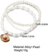 Boho Pearl Anklet Layered Ankle Bracelets Beaded Scallop Pendant Foot Chain Jewelry for Women...