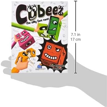 BLUE ORANGE GAMES Cubeez Original Matching Face Changing Expression Puzzle Race with Wooden Cubes, 1 to 4 Players, Ages 6+...