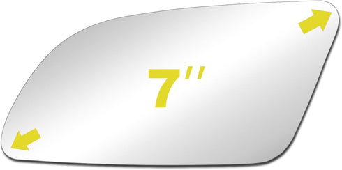 Mirror Glass Replacement fit for Chevy|Camaro Corvette El Camino Monte Carlo Pontiac|Fiero Firebird Driver Left Side LH With Adhesives...