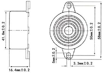6Pcs 100dB Electronic Buzzer Alarm Sounder Continuous Sound Beep (Pack of 6) CYT1117...