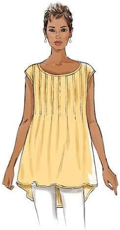 Butterick Patterns B6024ZZ0 Misses' Top Sewing Template, Size ZZ (LRG-XLG-XXL)...